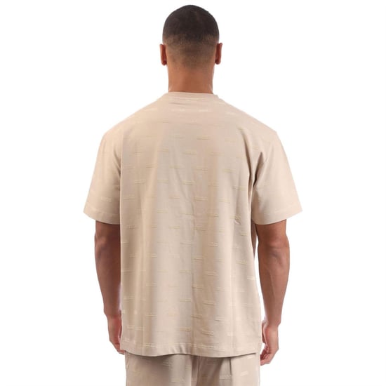 Hugo - T-Shirt für Herren, Geprägt, Regulär (Beige) - Image 2