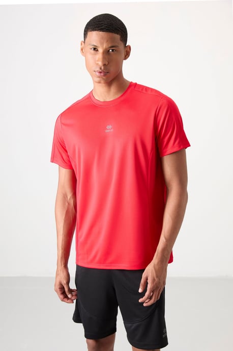 Herren Solid Rundhals Kurzarm T-Shirt - Image 1