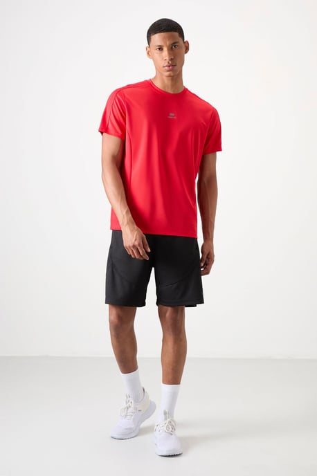 Herren Solid Rundhals Kurzarm T-Shirt - Image 2