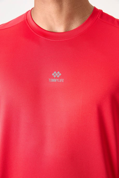 Herren Solid Rundhals Kurzarm T-Shirt - Image 3