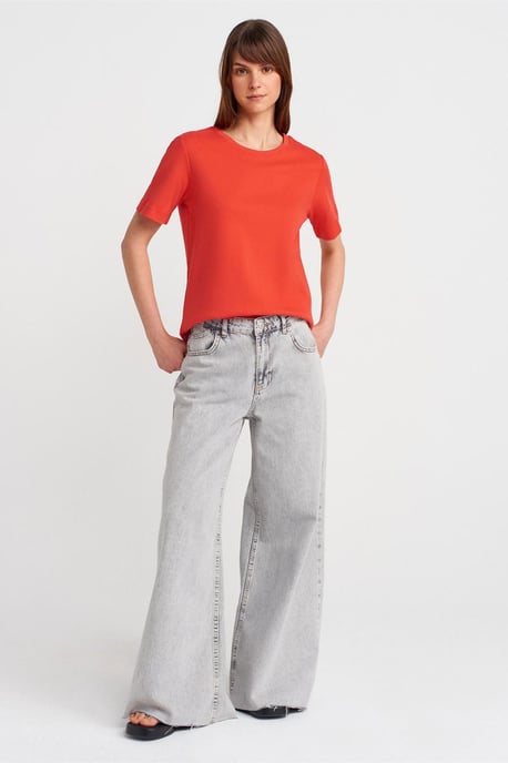 Damen Baumwoll Rundhals T-Shirt - Image 4