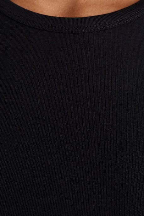 Damen Slim-Fit Crop Rundhalsausschnitt T-Shirt - Image 4