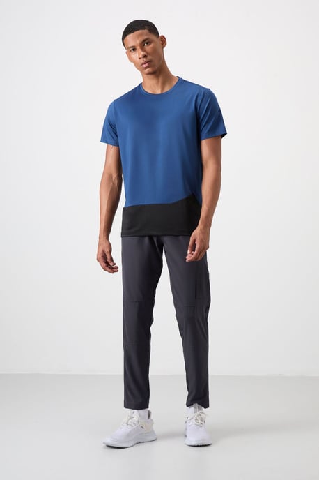 Farbblockiertes Rundhalsausschnitt T-Shirt - Image 2
