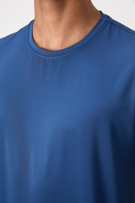 Farbblockiertes Rundhalsausschnitt T-Shirt - Image 3