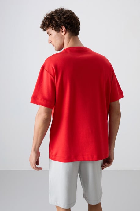 Übergröße Bedrucktes Rundhals-T-Shirt - Image 5