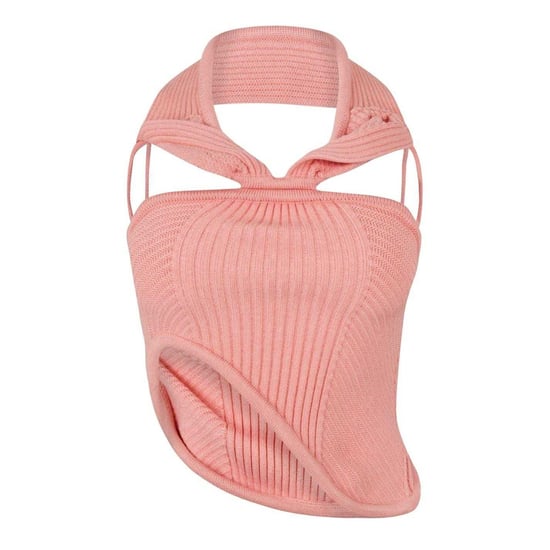 Off White - Trägertop für Damen, gerippt, Schmal, Ärmellos (Pfirsich) - Image 1