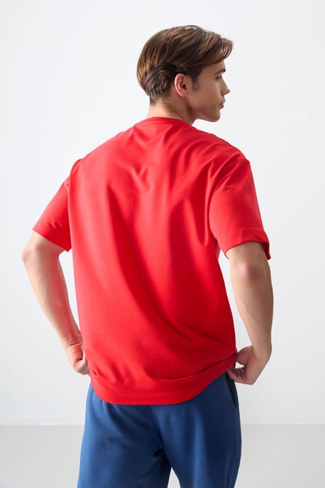 Übergröße Bedrucktes Rundhals-T-Shirt - Image 5