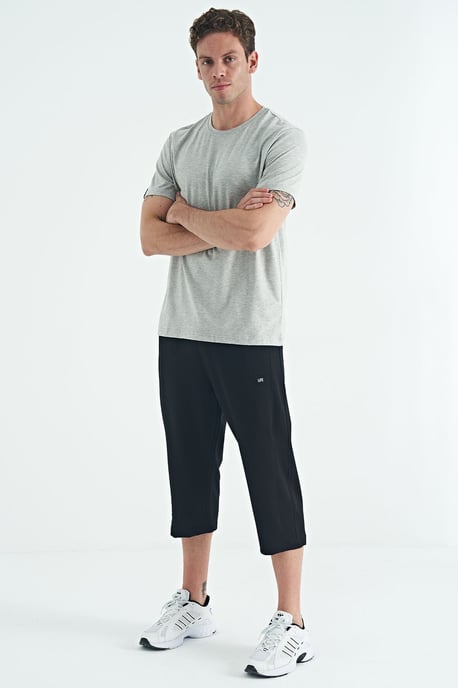Herren Baumwolle Elasthan Rundhals T-Shirt - Image 3
