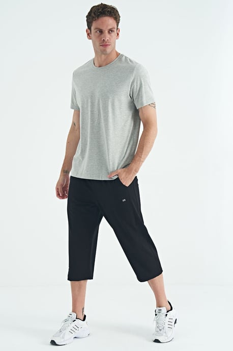 Herren Baumwolle Elasthan Rundhals T-Shirt - Image 4