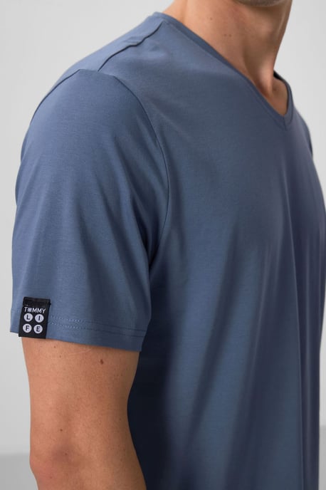 Herren V-Ausschnitt Kurzarm T-Shirt - Image 4