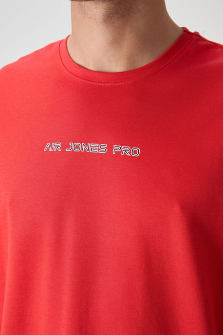 Tommy Life Oversized T-Shirt mit Rundhalsausschnitt und Print - Rot - Image 3