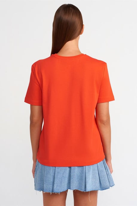 Damen Baumwoll Rundhals T-Shirt - Image 2