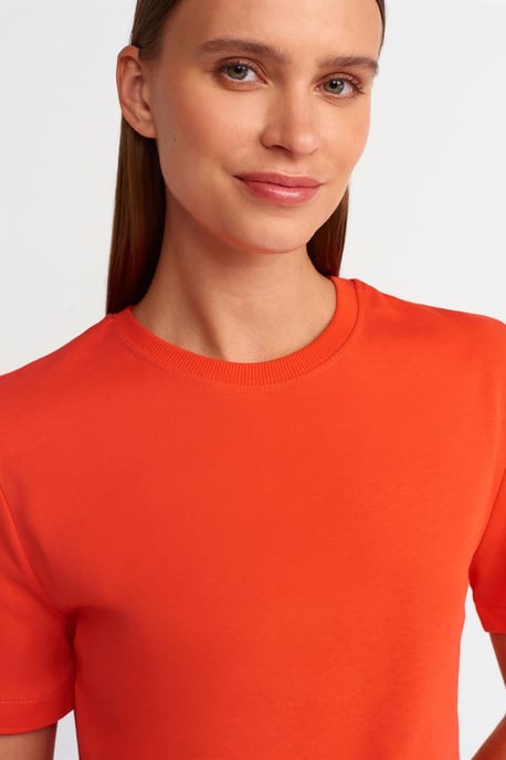 Damen Baumwoll Rundhals T-Shirt - Image 4