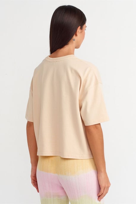 Übergroßes Baumwoll-Crewneck-T-Shirt - Image 2