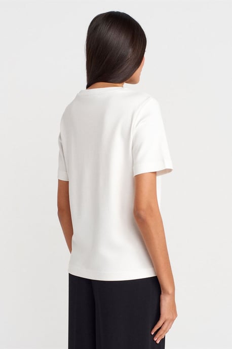 Damen Baumwoll Rundhals T-Shirt - Image 2