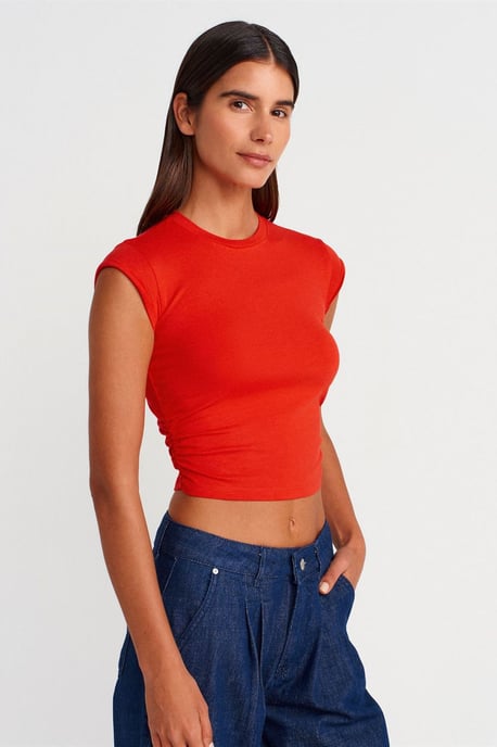 Damen ärmelloses Crop-Top-T-Shirt - Image 1