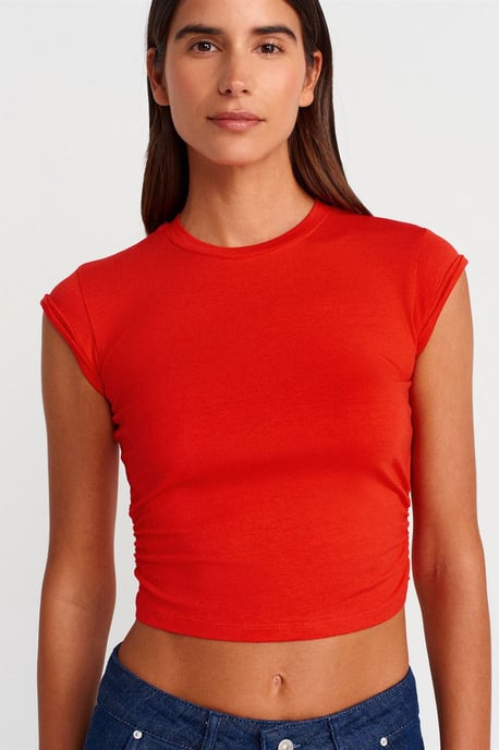 Damen ärmelloses Crop-Top-T-Shirt - Image 3