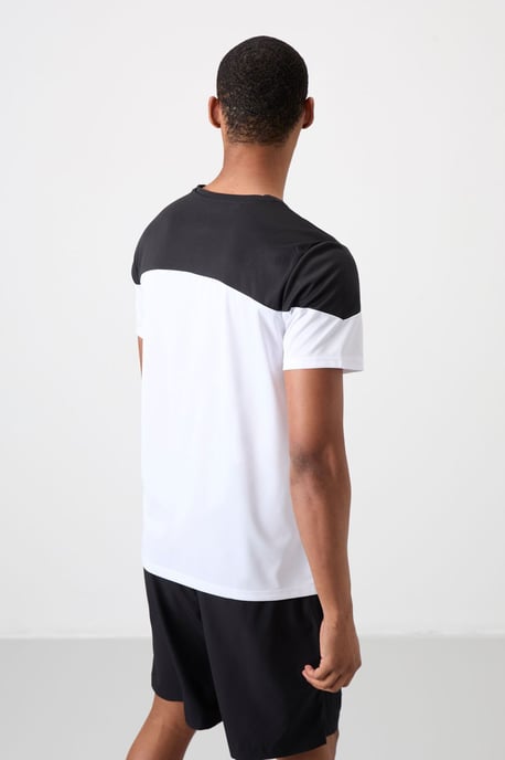 Herren-Farbenblockiertes Rundhals-T-Shirt - Image 5