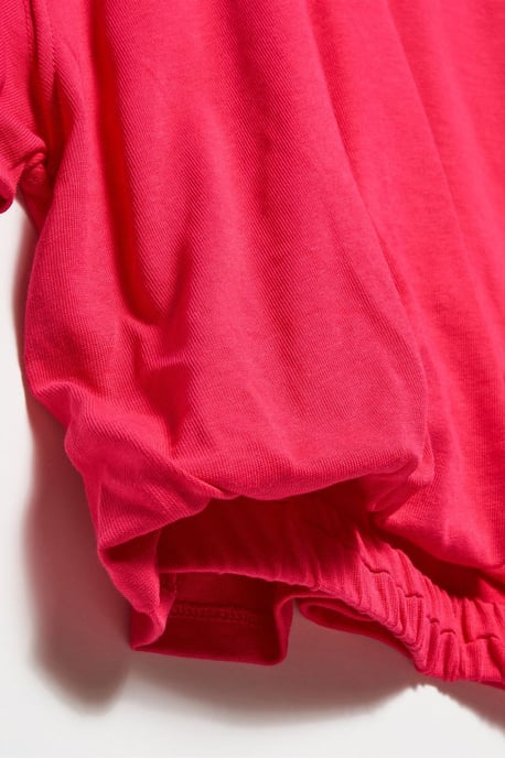 Damen Crop Crew Neck Baumwoll-T-Shirt - Image 3
