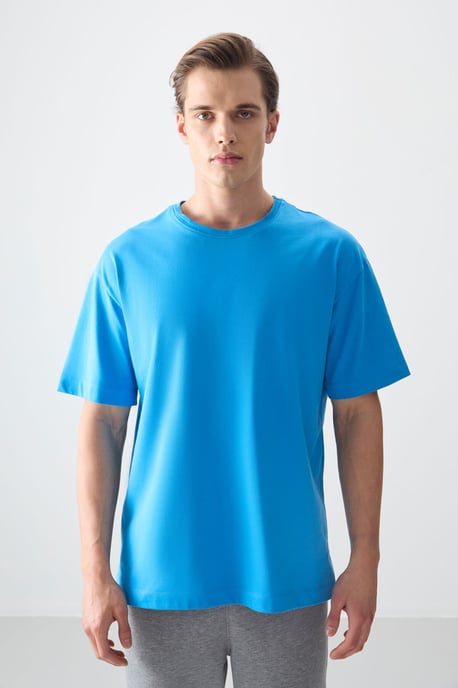 Übergroßes Baumwoll-Crewneck-T-Shirt - Image 2