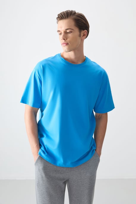 Übergroßes Baumwoll-Crewneck-T-Shirt - Image 4