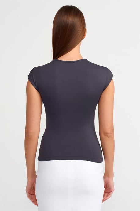 Damen Slim Fit Rundhals T-Shirt - Image 2