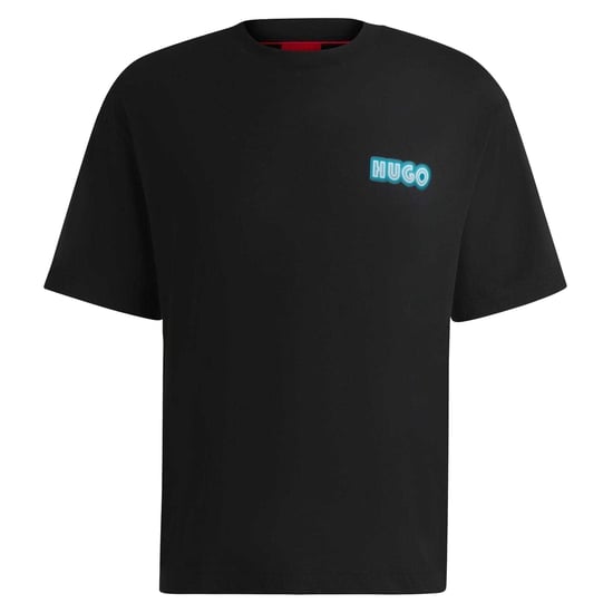 Hugo - "Duwood" T-Shirt für Herren, Baumwolle, Regulär (Schwarz) - Image 2