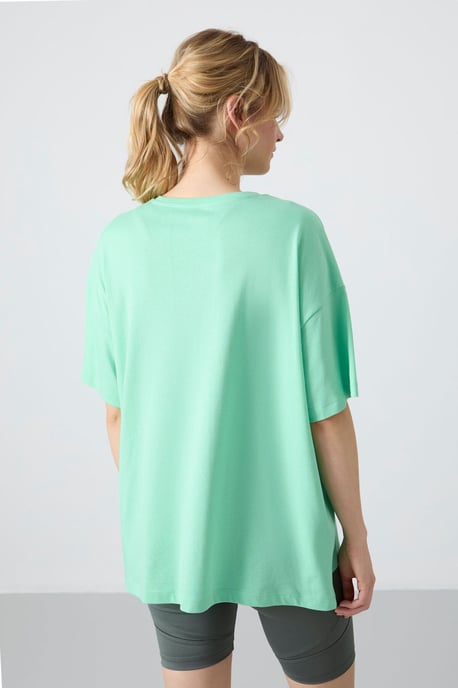 Übergrößen Baumwoll-Modal Rundhalsausschnitt T-Shirt - Image 6