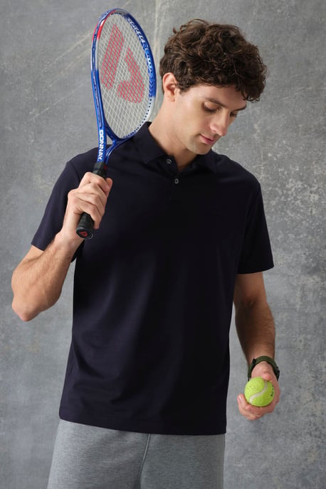 Oversized Polo-Kragen T-Shirt - Image 1