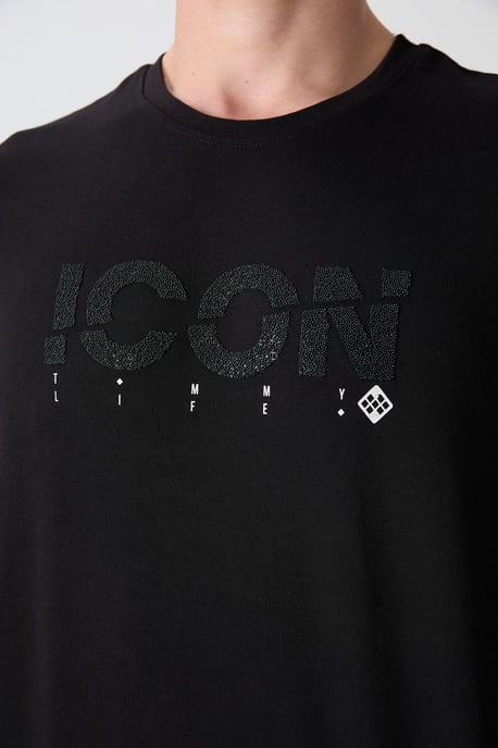 Übergroßes Logo-Print Rundhals-T-Shirt - Image 3