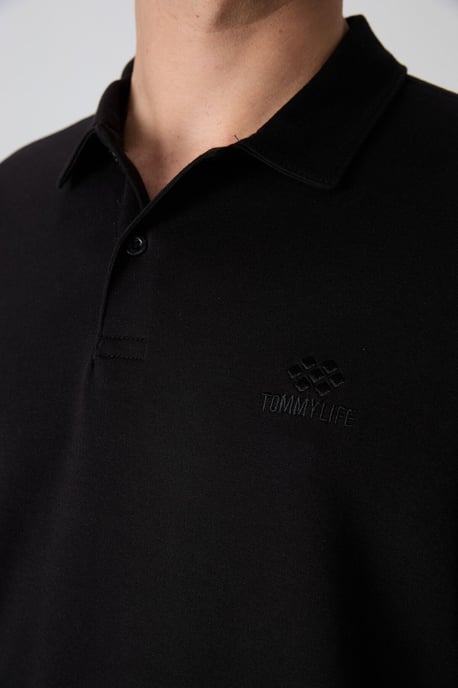 Herren Oversized Polo T-Shirt - Image 3