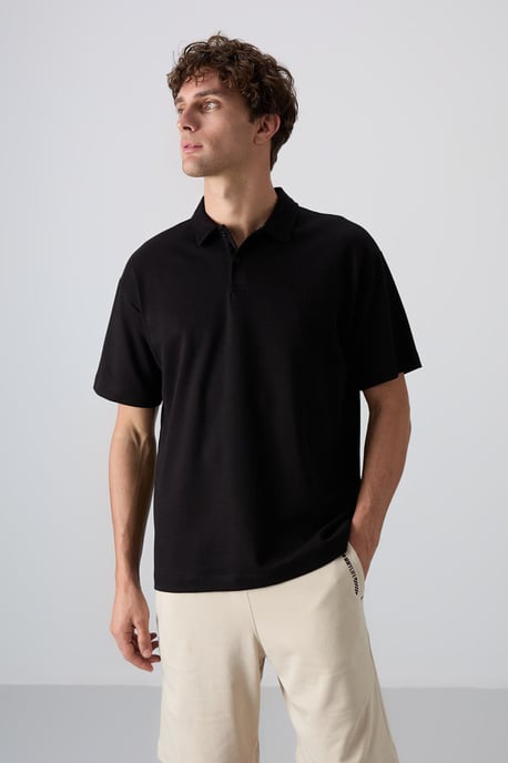 Herren Oversized Polo T-Shirt - Image 4