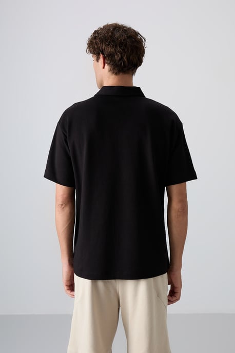 Herren Oversized Polo T-Shirt - Image 5