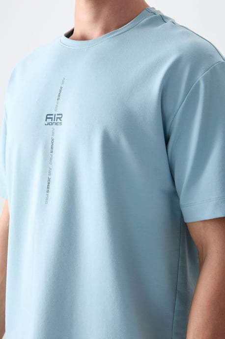 Übergröße Bedrucktes Rundhals-T-Shirt - Image 3