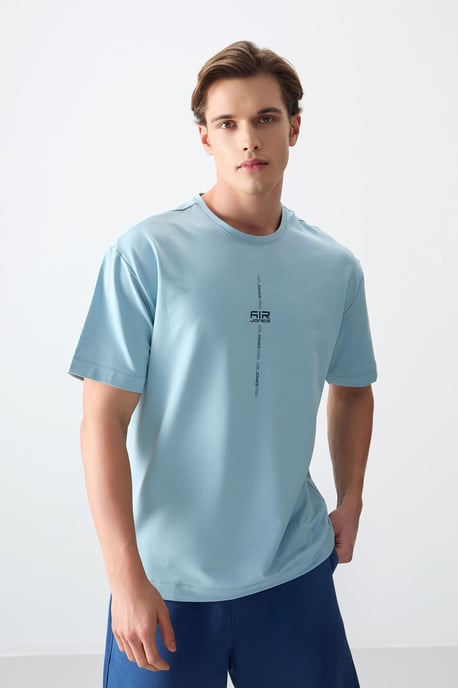 Übergröße Bedrucktes Rundhals-T-Shirt - Image 5