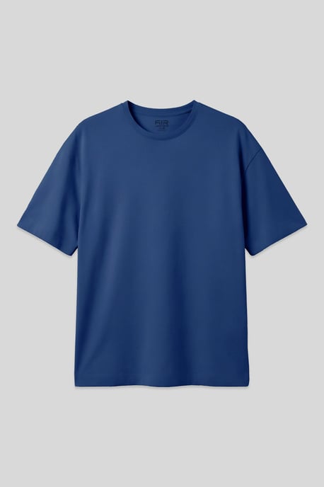 Übergroßes Baumwoll-Crewneck-T-Shirt - Image 1