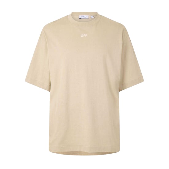 Off White - "Arrow Skate" T-Shirt für Herren, Rundhalsausschnitt (Braun/Weiß) - Image 1