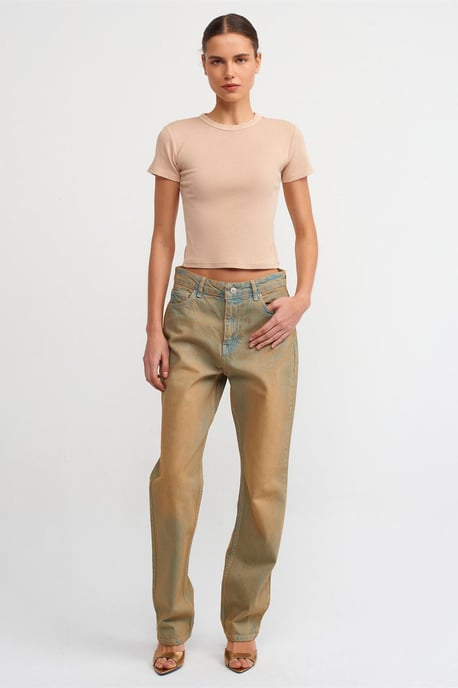 Damen Slim Fit Crop-T-Shirt - Image 3