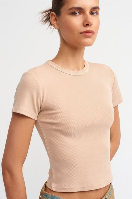 Damen Slim Fit Crop-T-Shirt - Image 4