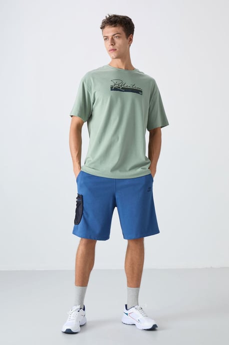 Übergroßes bedrucktes Baumwollmisch-T-Shirt - Image 2