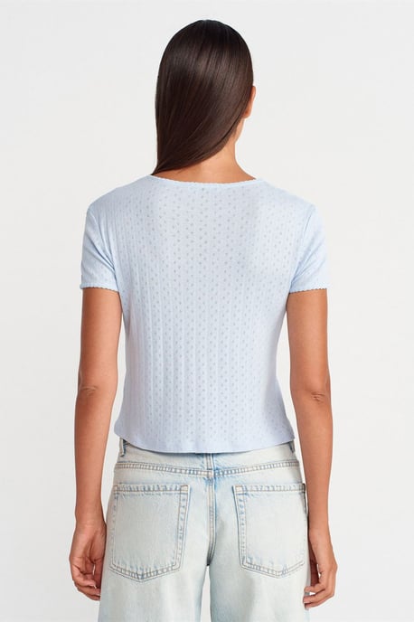 Damen Rippstrick Crop-Top - Image 2