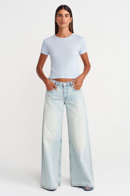 Damen Rippstrick Crop-Top - Image 4