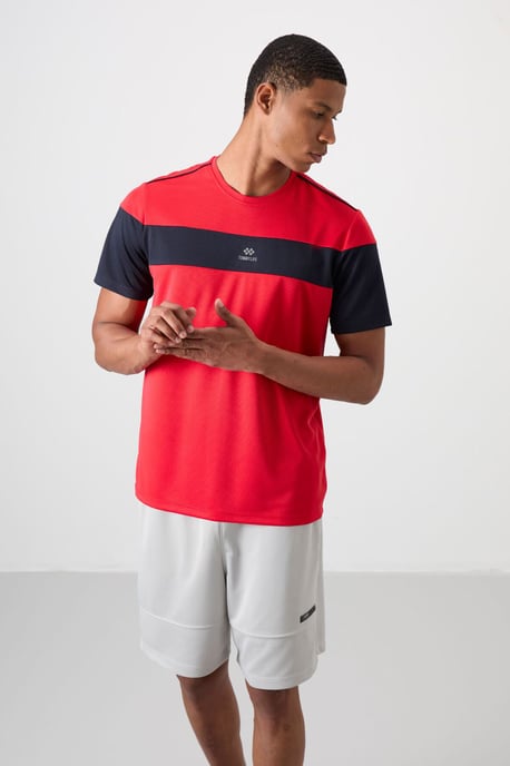 Tommy Life Farbblock Rundhals-T-Shirt für Herren - Mehrfarbig - Image 5