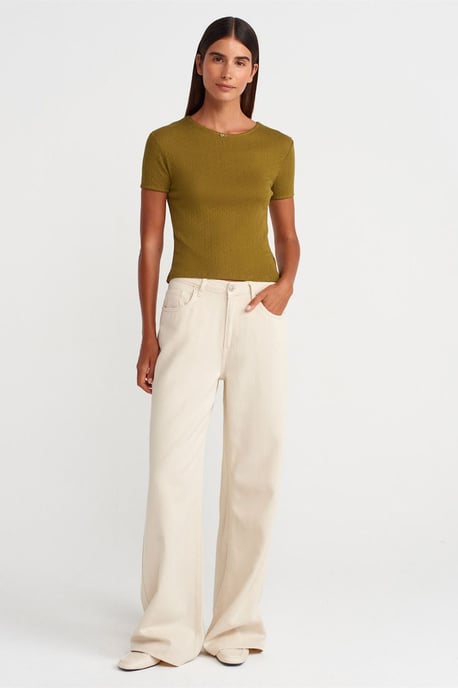 Damen Ripp-Crop-T-Shirt - Image 4