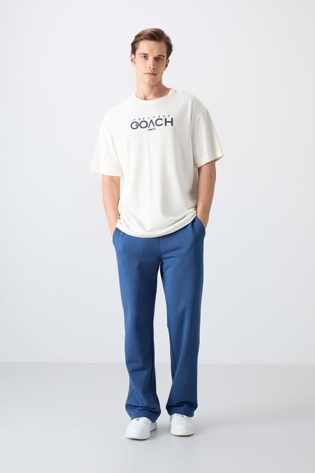 Oversized Logo-Patch Rundhals-T-Shirt - Image 2