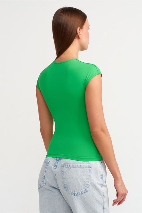 Damen Slim Fit Rundhalsausschnitt T-Shirt - Image 2