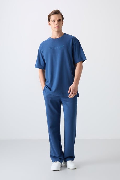 Überdimensioniertes Baumwoll-Polyester Rundhalsausschnitt T-Shirt - Image 2