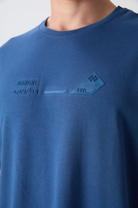Überdimensioniertes Baumwoll-Polyester Rundhalsausschnitt T-Shirt - Image 3