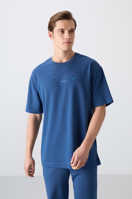 Überdimensioniertes Baumwoll-Polyester Rundhalsausschnitt T-Shirt - Image 4