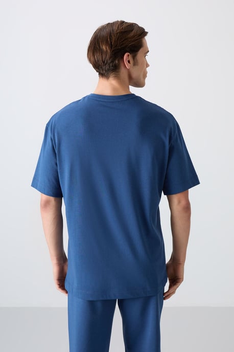 Überdimensioniertes Baumwoll-Polyester Rundhalsausschnitt T-Shirt - Image 5